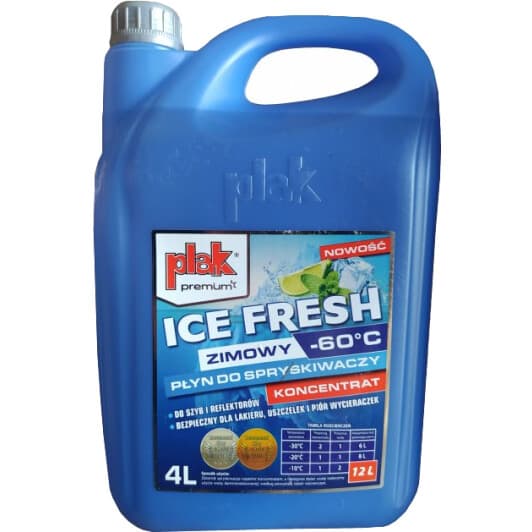 Концентрат омывателя Atas Ice Fresh зимний -60 °С свежесть (4 л)