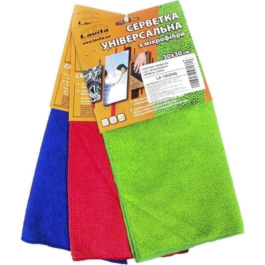 Набор салфеток Lavita LA1503048 микрофибра 3 шт
