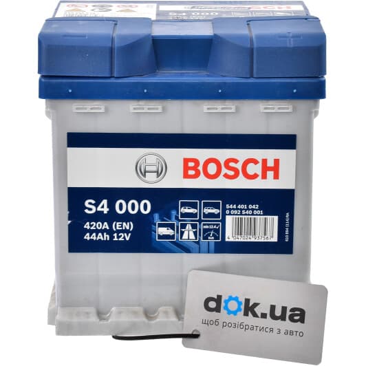 Аккумулятор Bosch 6 CT-44-R S4 Silver 0092S40001