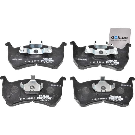 FO438781 Fomar Тормозные колодки