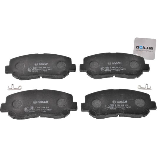 0986494675 Bosch Гальмівні колодки