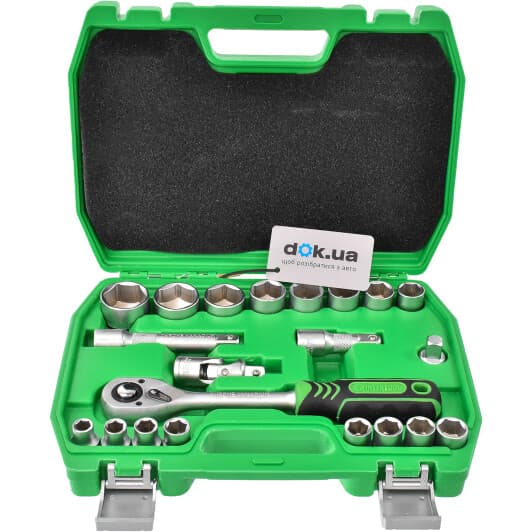 Набор торцевых головок и комплектующих Intertool ET6021SP 1/2" (21 пр.)