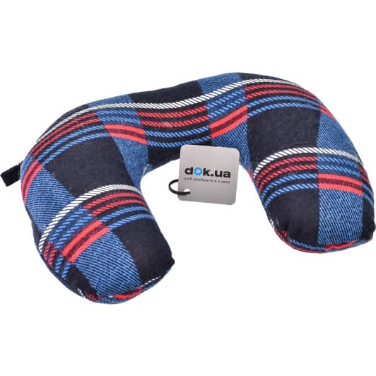 Подушка-підголовник Kegel Rogalik Mini синя без логотипа 5-5503-225-5006