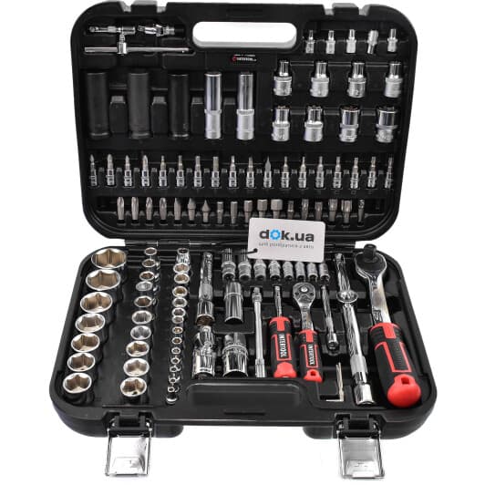 Набор торцевых головок и комплектующих Intertool ET-8111 1/2", 1/4" (111 пр.)