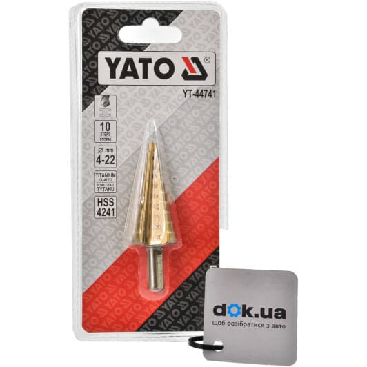Свердло Yato ступеневе по металу YT-44741 4-22 мм