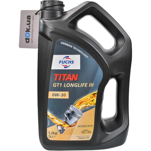 Fuchs Titan GT1 Longlife III 0W-30 (5 л) моторна олива