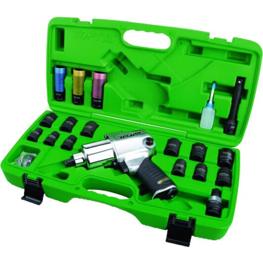 Пневмогайкокрут Toptul (торцеві головки + чохол)