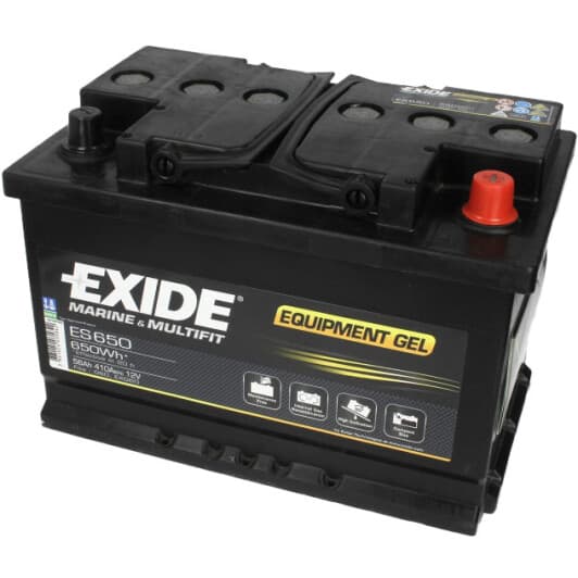 Тяговий акумулятор Exide Marine & Leisure ES650 56 Аг 12 В