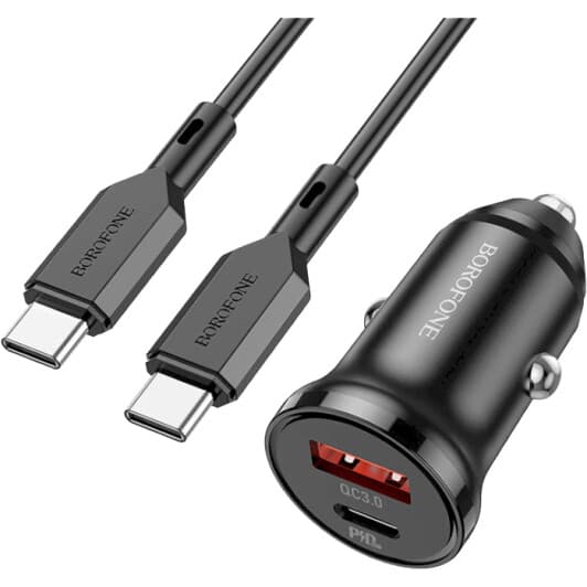 USB зарядка в авто Borofone BZ18A BZ18ACCB