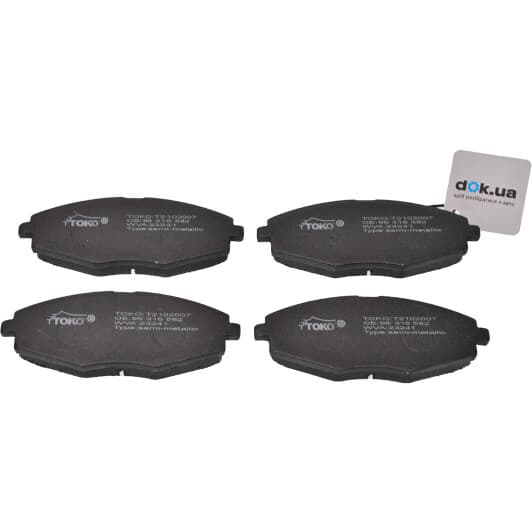 T2102007 TOKO Тормозные колодки