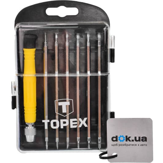 Отвертка прецизионная с набором бит Topex 39D551