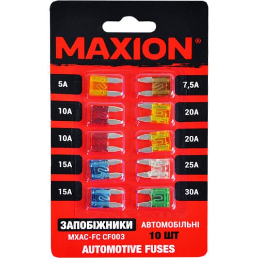 Набор предохранителей Maxion FСCF003 FN mini 10 шт.