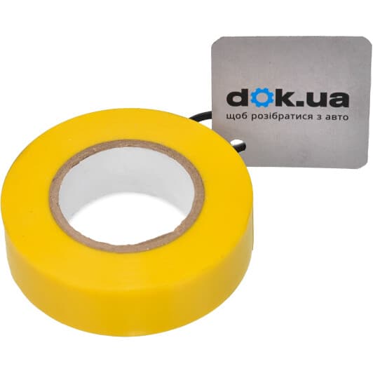 Изолента Rockforce rf130y желтая ПВХ 19x20