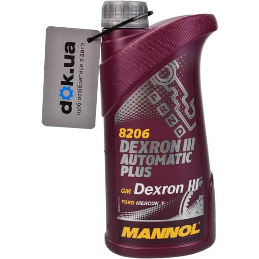 Трансмиссионное масло Mannol Dexron III Automatic Plus синтетическое