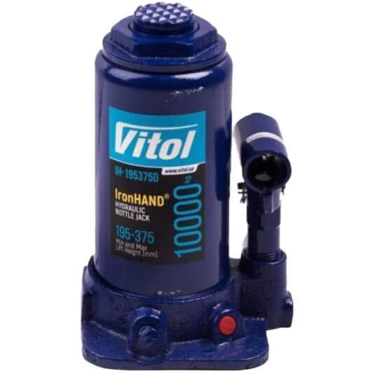 Домкрат Iron Hand бутылочный гидравлический 10 т IH-195357D