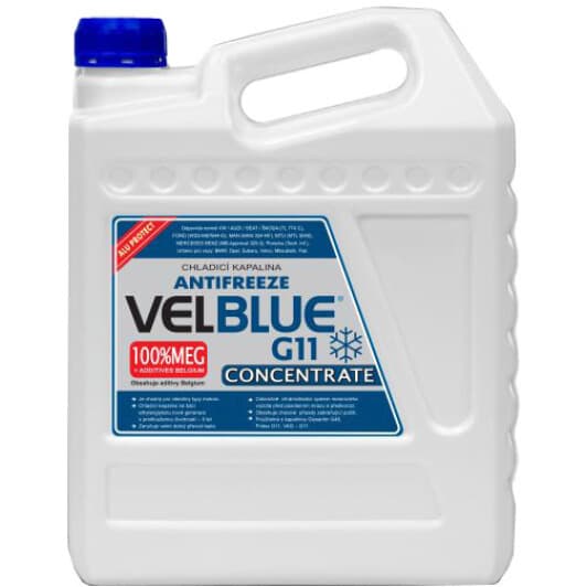 VELVANA VelBlue Concentrate G11 синій 4,9 л концентрат антифризу
