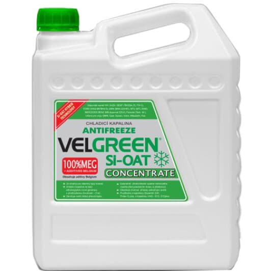 VELVANA VelGreen Si-OAT Concentrate G11 зелений 4,9 л концентрат антифризу