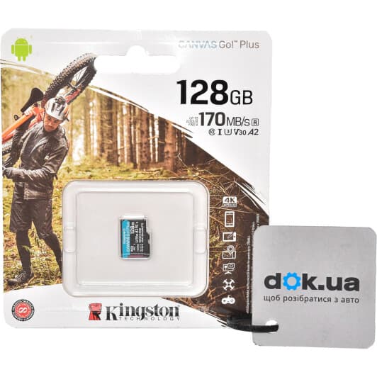 Карта памяти Kingston Canvas Go! Plus microSDXC 128 ГБ