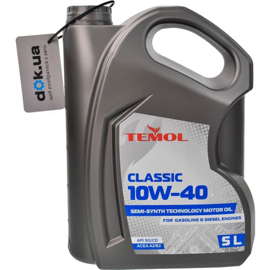 TEMOL Classic 10W-40 (5 л) напівсинтетична моторна олива