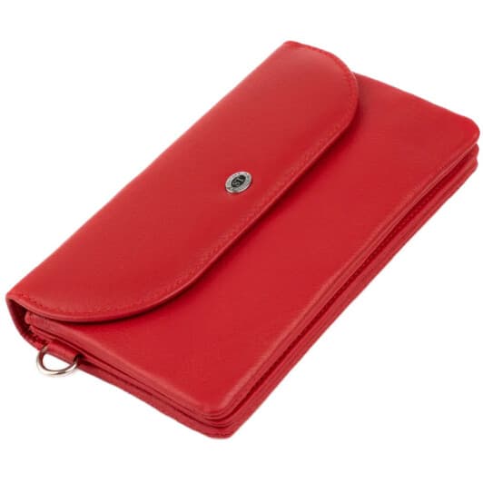 Клатч ST Leather 19321 без логотипа авто колір червоний