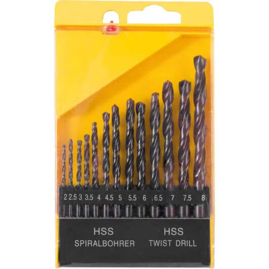 Набір свердл MasterTool спіральних по металу 11-0213 2-8 мм 13 шт.