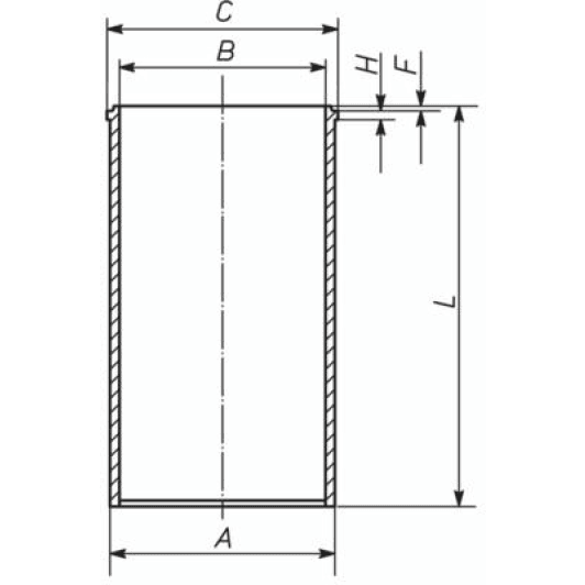 011wv0400 Mahle Гільза циліндра двигуна