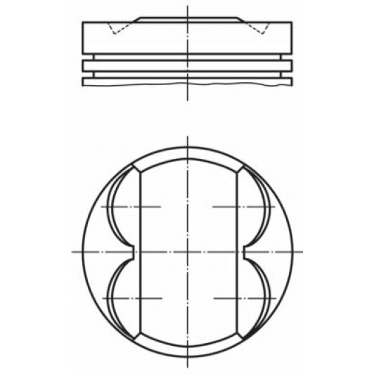 081pi00107001 Mahle Поршень двигуна