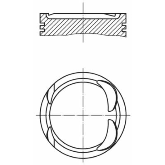 021pi00117002 Mahle Поршень двигуна