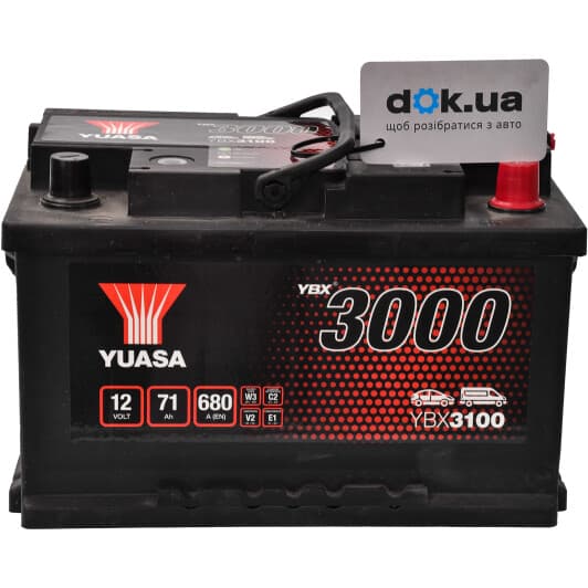 Акумулятор Yuasa 6 CT-71-R YBX 3000 YBX3100