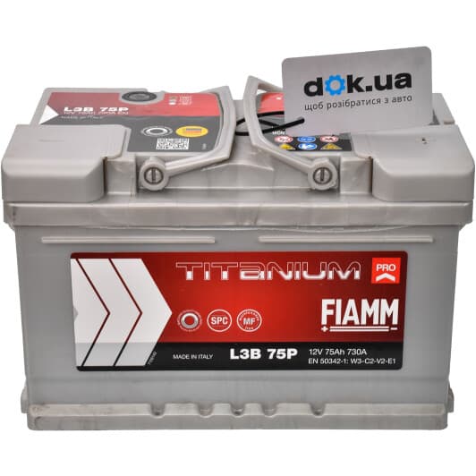 Аккумулятор Fiamm 6 CT-75-R Titanium Pro L3B-75P