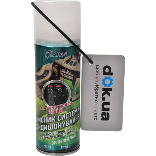 Очиститель кондиционера CarBI Air Conditioner Cleaner зеленый чай спрей