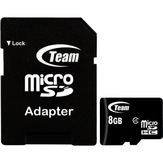 Карта пам’яті Team Group microSDHC 8 ГБ з SD-адаптером