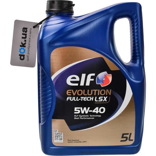 Elf Evolution Full-Tech LSX 5W-40 (5 л) моторна олива