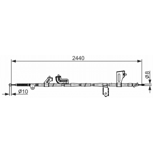 1 987 482 425 Bosch Трос ручного тормоза для Nissan Navara