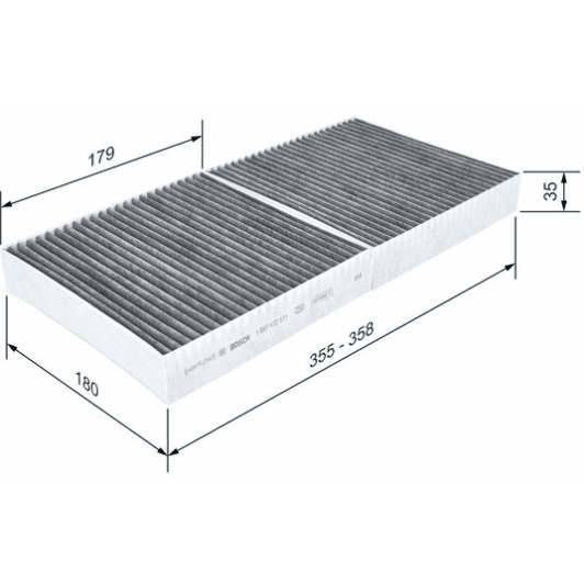1 987 432 571 Bosch Фільтр салону