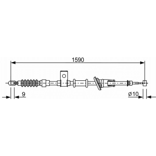 1 987 477 878 Bosch Трос ручного гальма