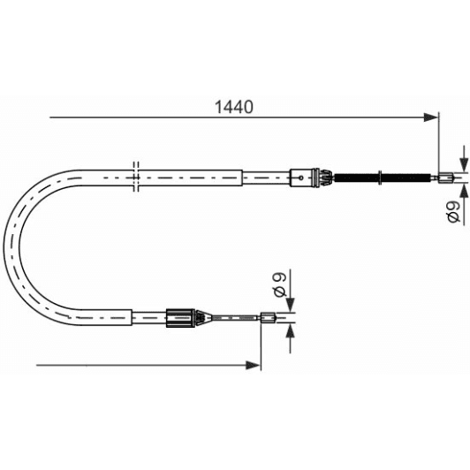 1 987 477 475 Bosch Трос ручного гальма