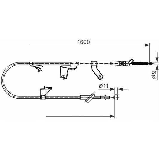 1 987 482 428 Bosch Трос ручного гальма