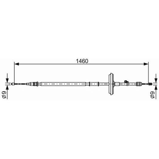 1 987 482 504 Bosch Трос ручного гальма