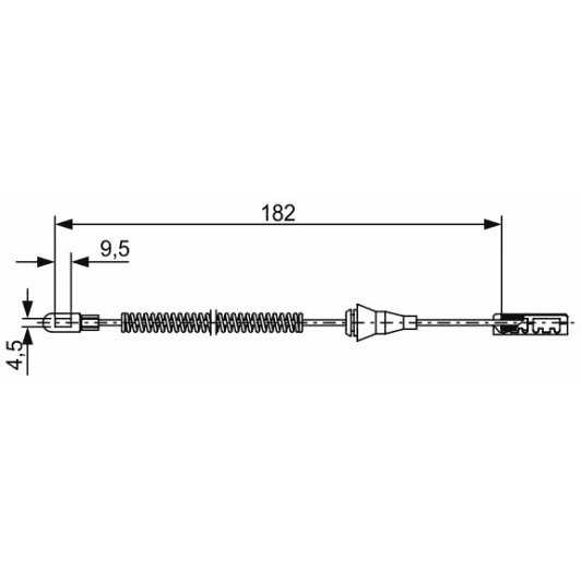1 987 482 449 Bosch Трос ручного гальма