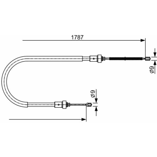 1 987 482 410 Bosch Трос ручного тормоза