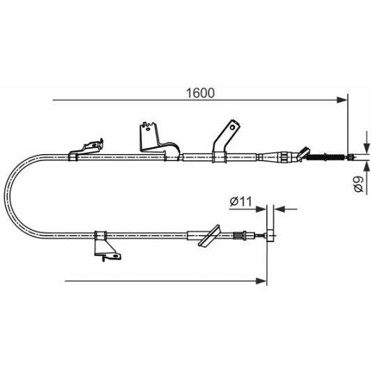1 987 482 427 Bosch Трос ручного гальма