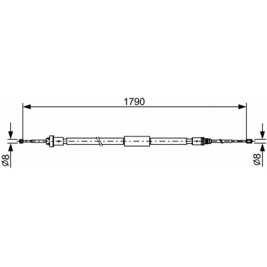 1 987 482 495 Bosch Трос ручного тормоза