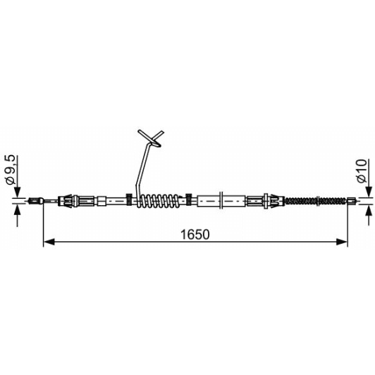 1987482712 Bosch Трос ручного гальма