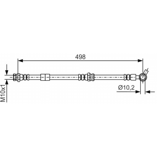 1987481720 Bosch Тормозной шланг для Mazda CX-7