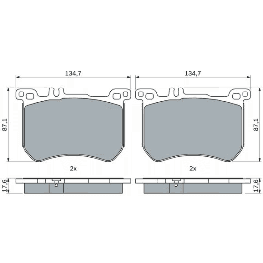 0986495375 Bosch Гальмівні колодки