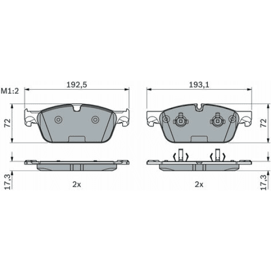 0986494971 Bosch Гальмівні колодки для Kia Sorento