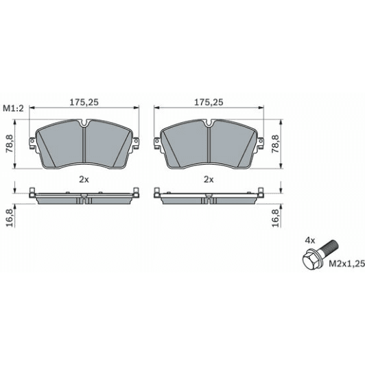 0986424871 Bosch Тормозные колодки