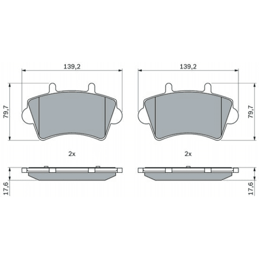 0986460086 Bosch Тормозные колодки для Tesla Model Y