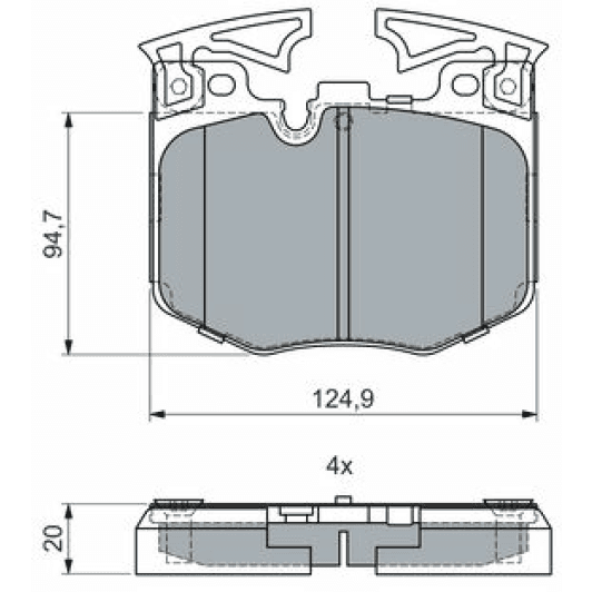 0986460069 Bosch Гальмівні колодки